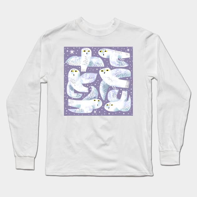 Snowy Owls Long Sleeve T-Shirt by Gareth Lucas